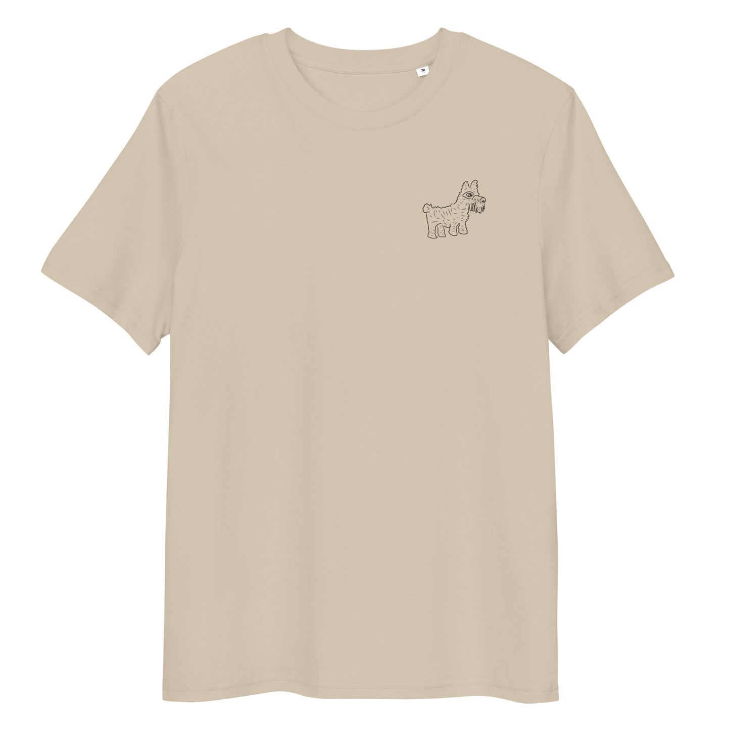 Dog 2 | 100% Organic Cotton T Shirt in desert dust