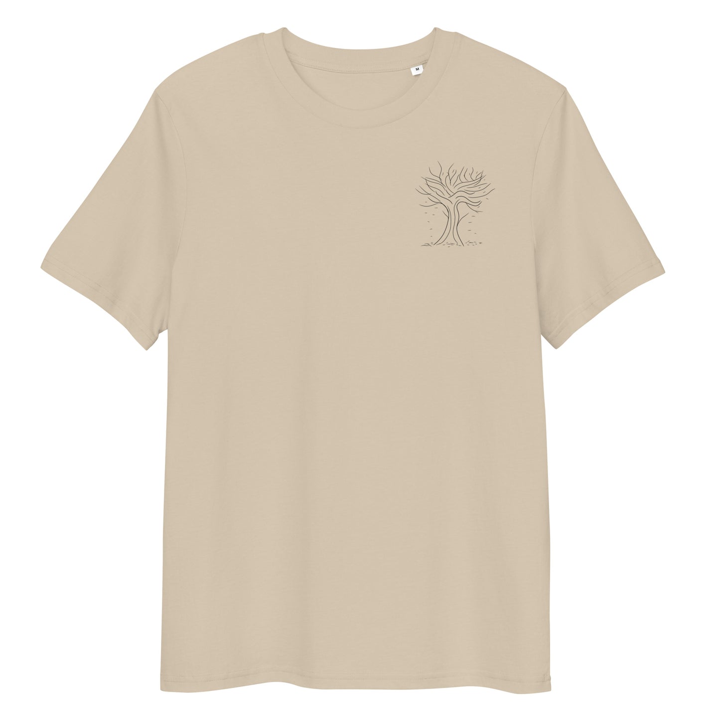 Autumn Tree Trance | 100% Organic Cotton T Shirt in desert dust