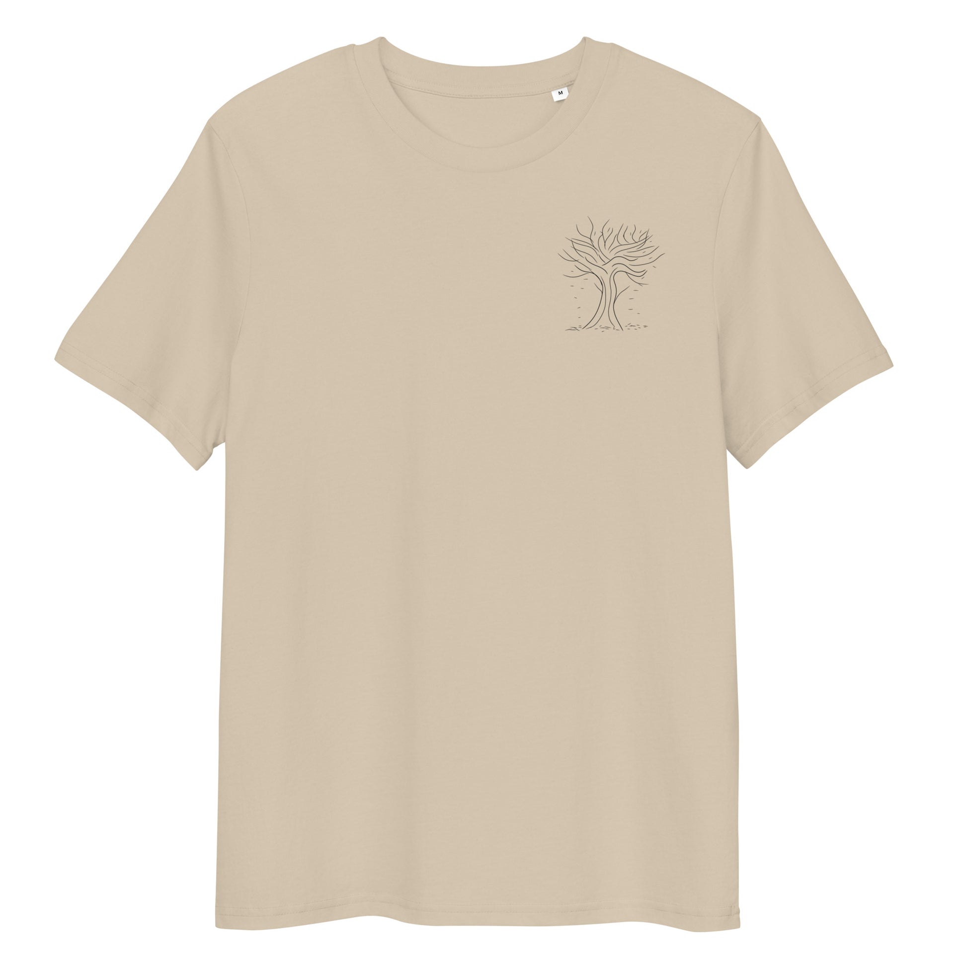 Autumn Tree Trance | 100% Organic Cotton T Shirt in desert dust