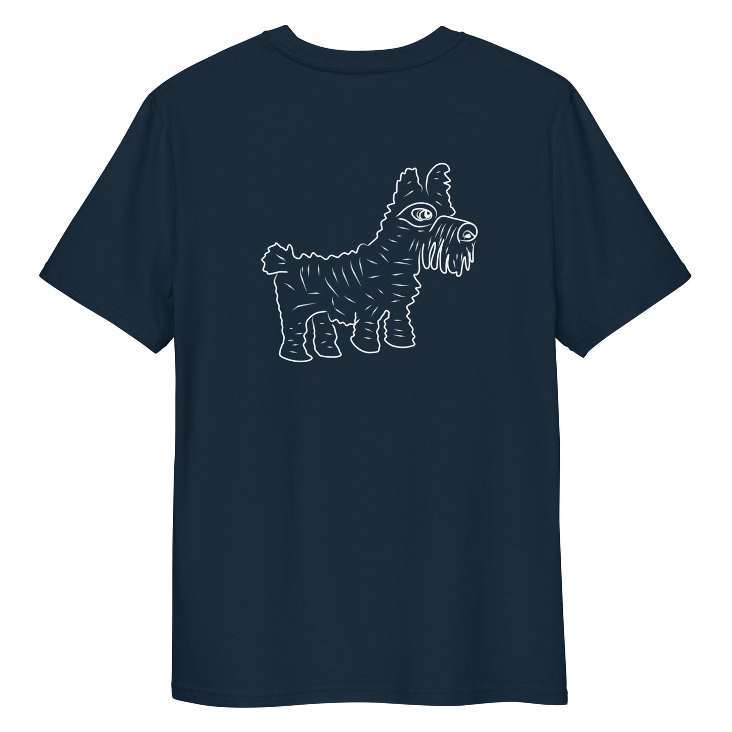 Dog | 100% Organic Cotton T Shirt in navy back