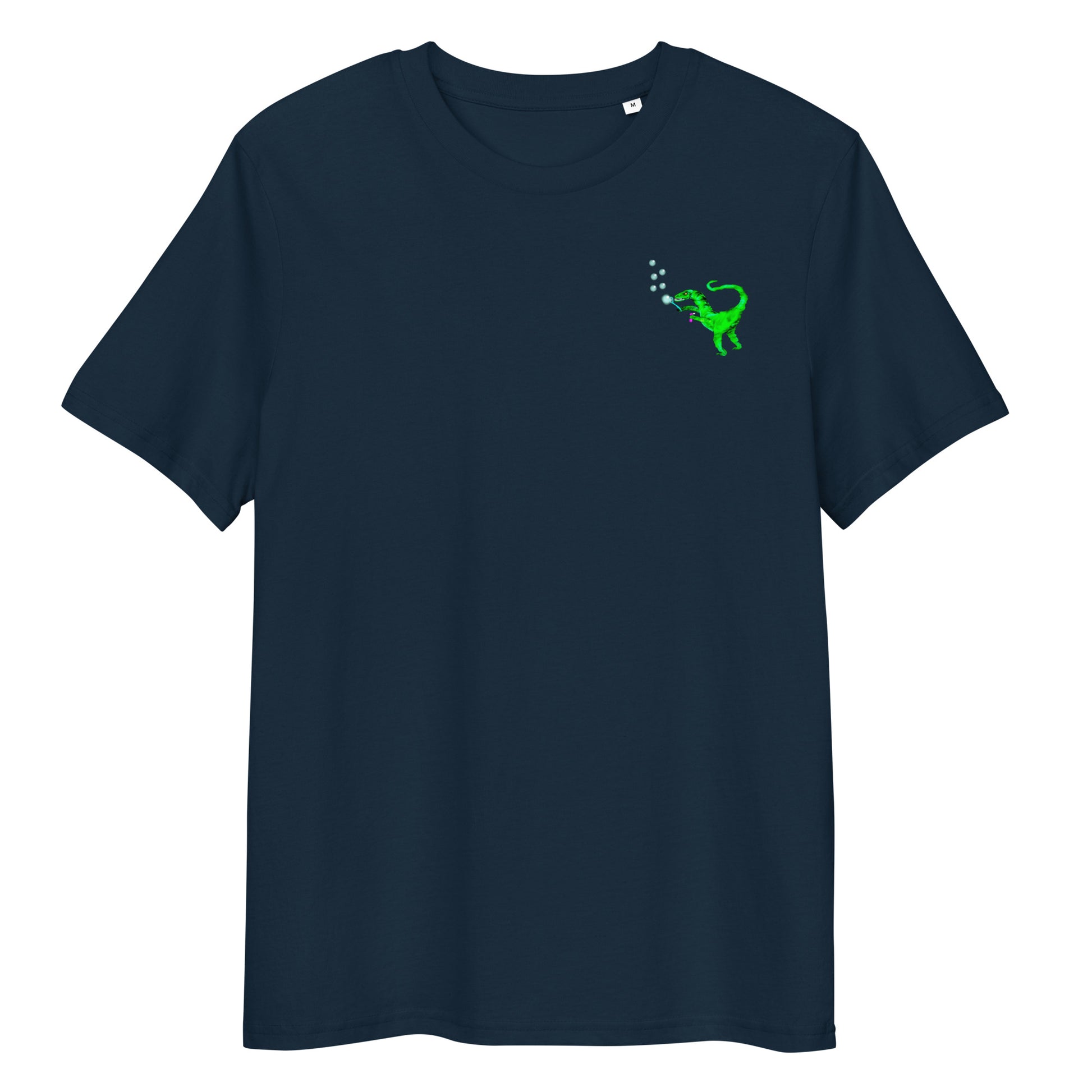 Organic Cotton Vegan T Shirt in navy