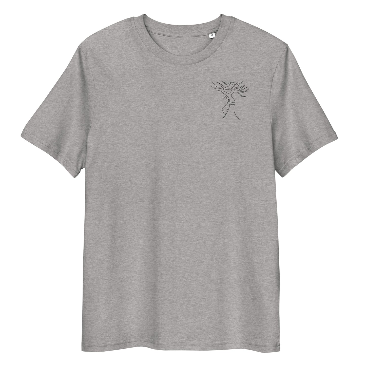 Sustainable Embrace Tree | 100% Organic Cotton T Shirt in heather grey