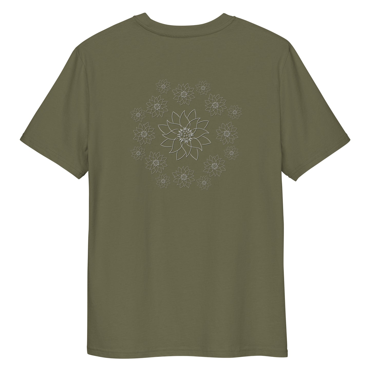 White Lotus Dream | 100% Organic Cotton T Shirt in khaki back
