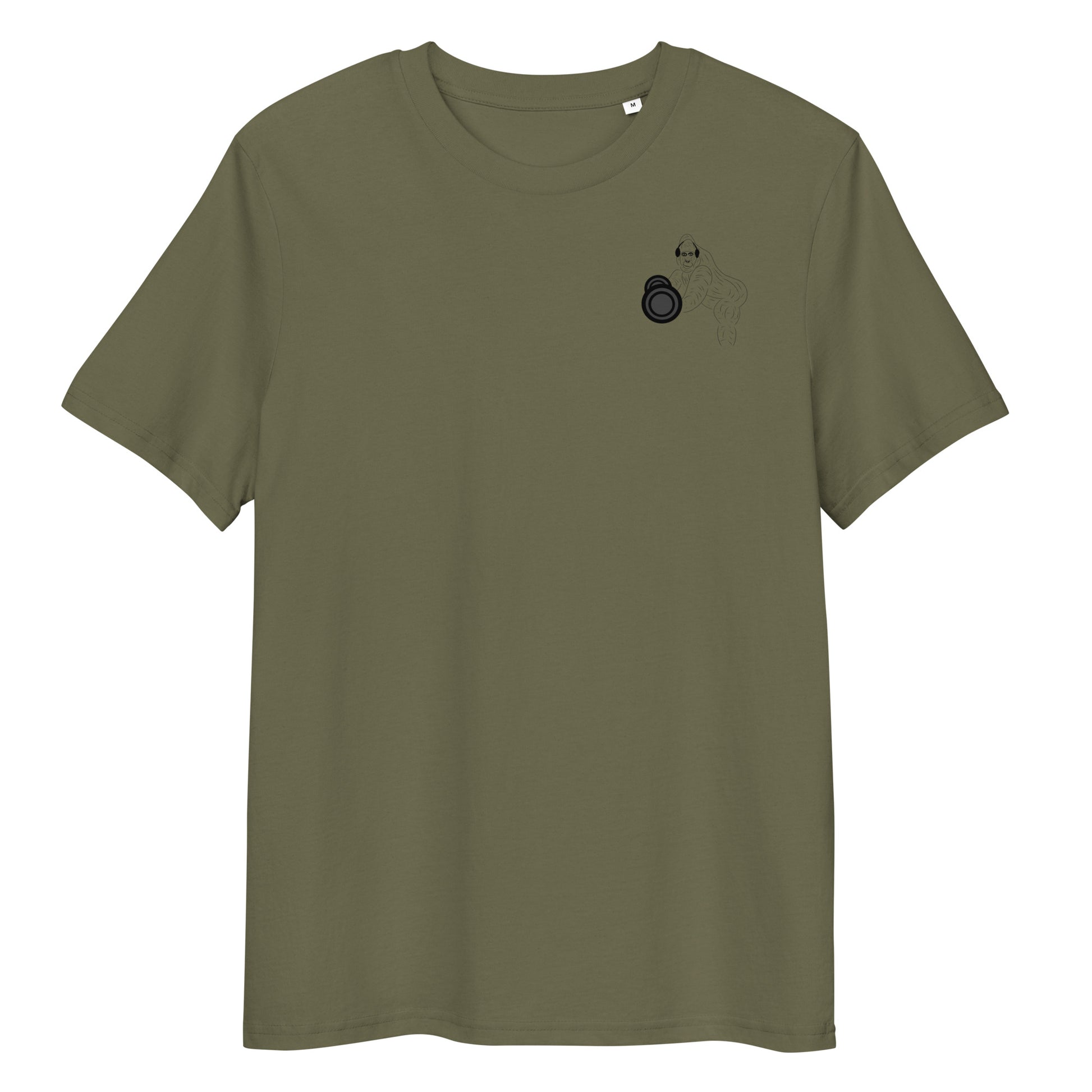 Gorilla Gym | 100% Organic Cotton T Shirt in khaki