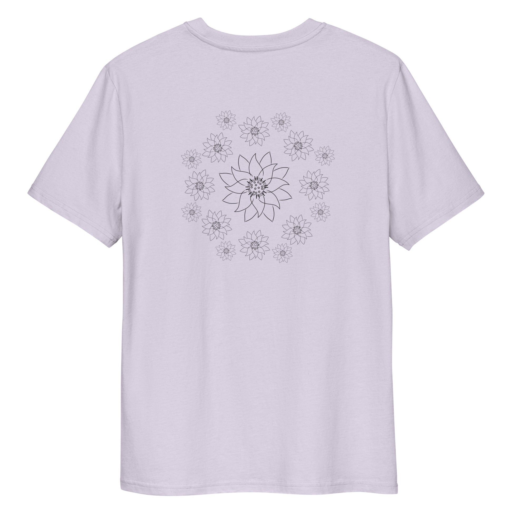 Lotus Dream | 100% Organic Cotton T Shirt in lavender back