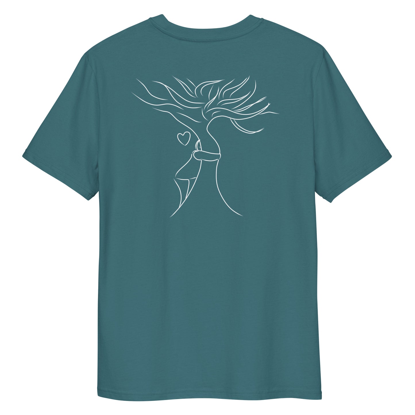 Sustainable Embrace White Tree | 100% Organic Cotton T Shirt in stargazer back