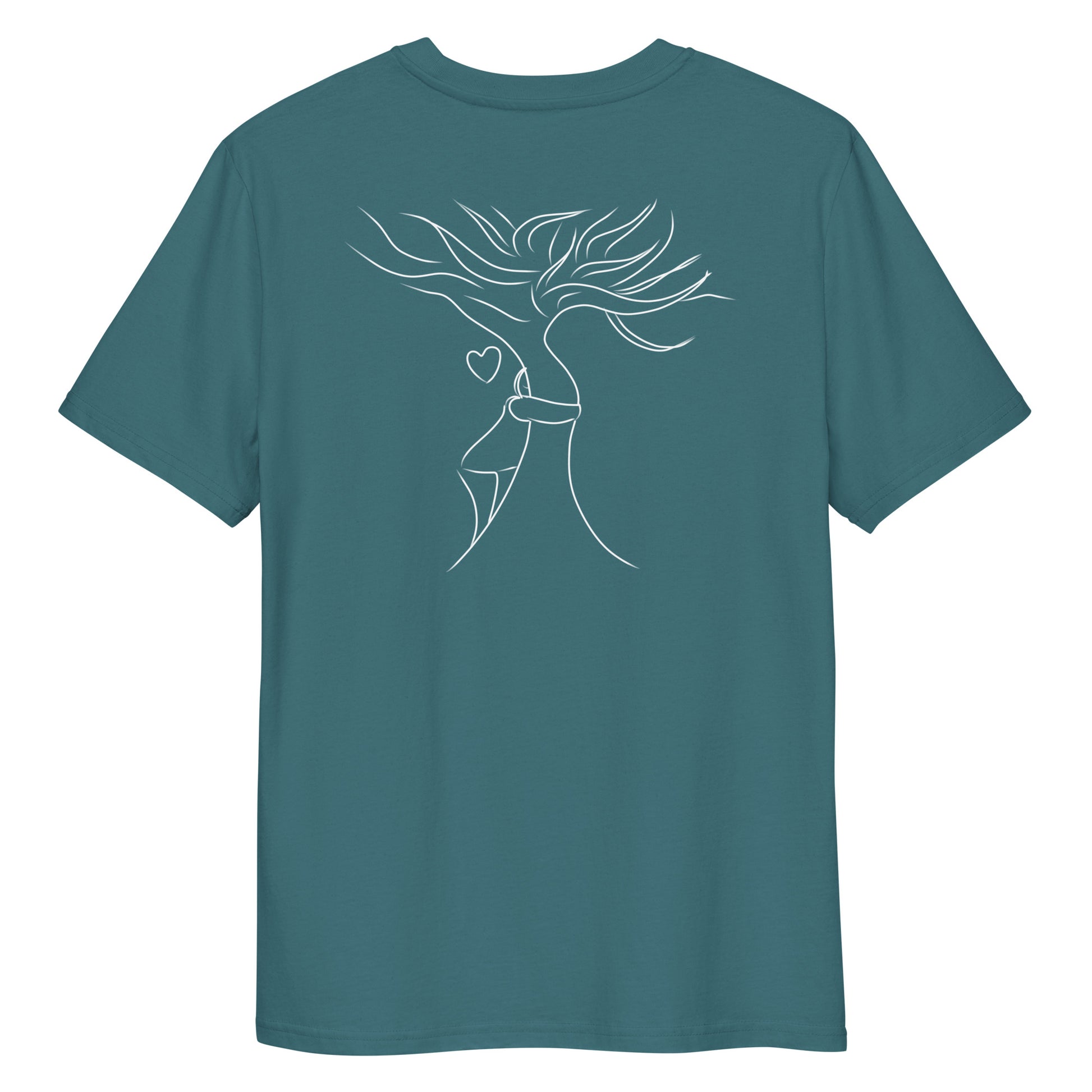 Sustainable Embrace White Tree | 100% Organic Cotton T Shirt in stargazer back