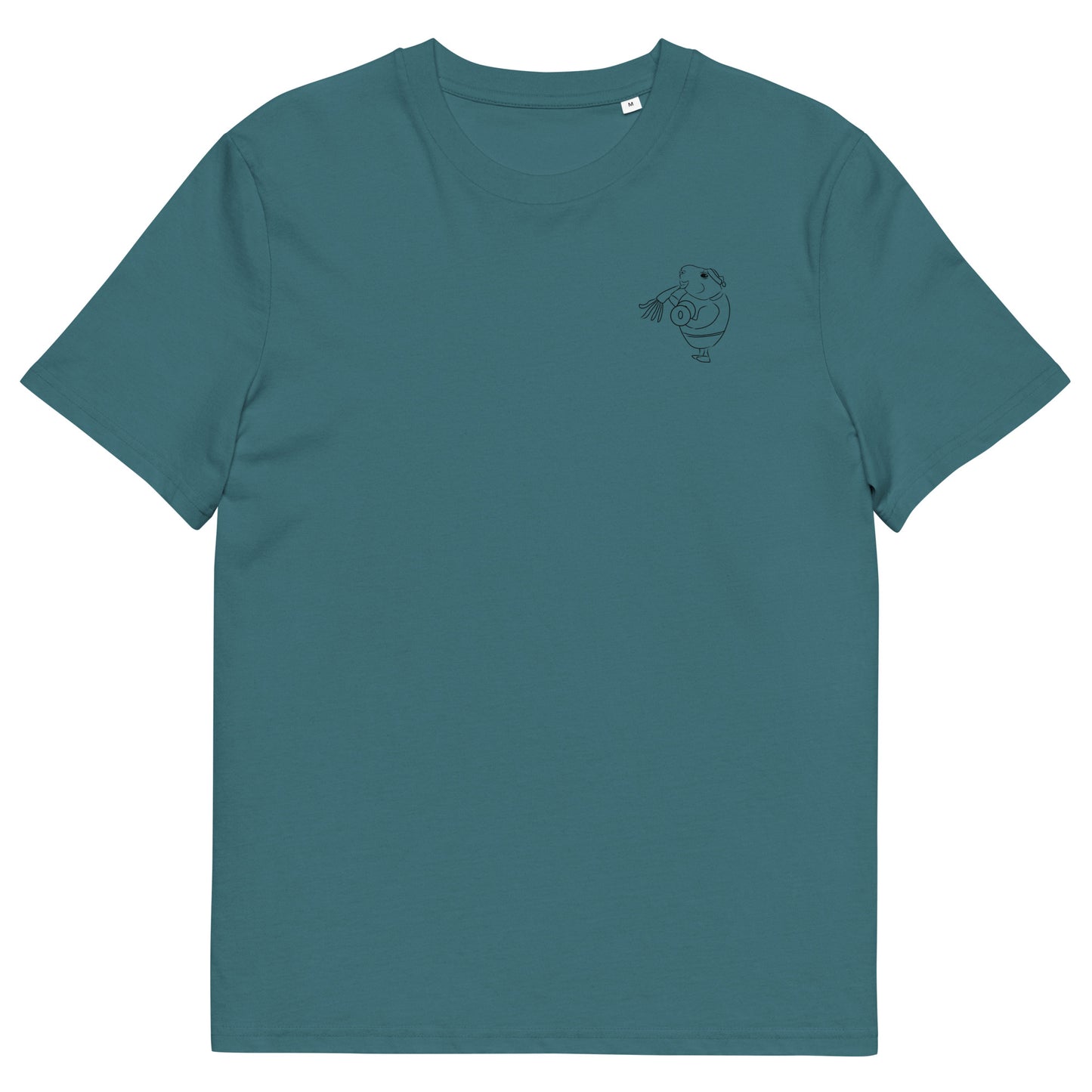Guinea Pig Weight Lifter | 100% Organic Cotton T Shirt in stargazer front