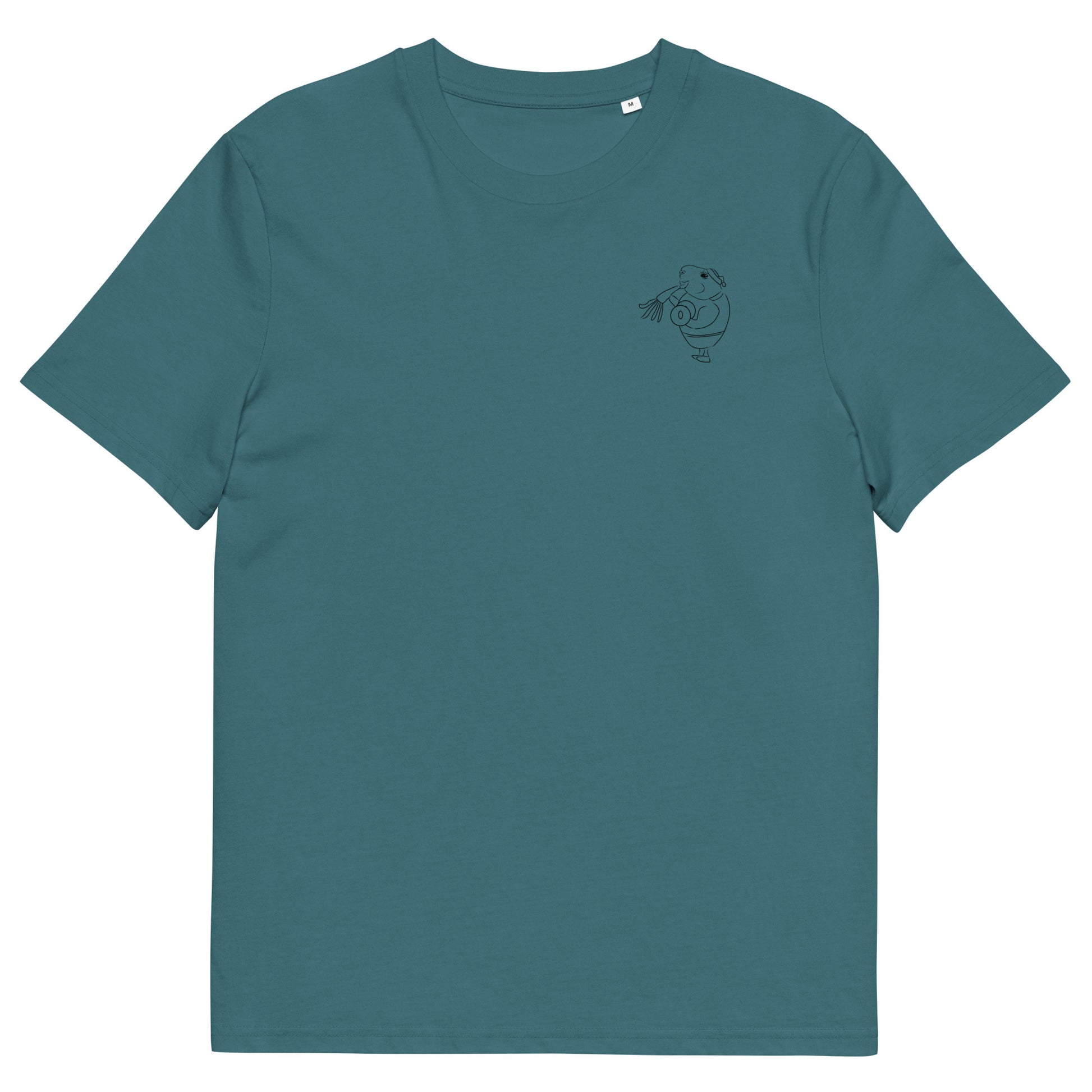 Guinea Pig Weight Lifter | 100% Organic Cotton T Shirt in stargazer front