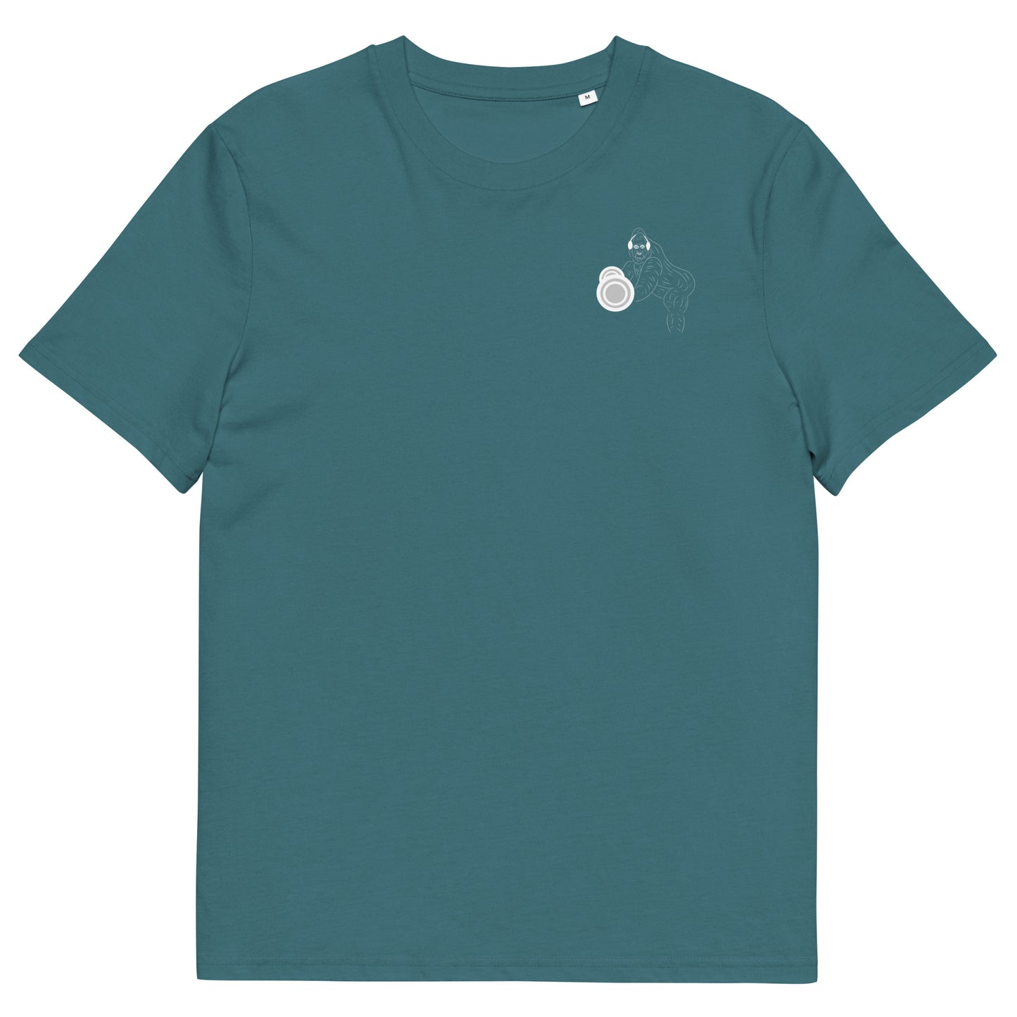 White Gorilla Gym | 100% Organic Cotton T Shirt in stargazer front