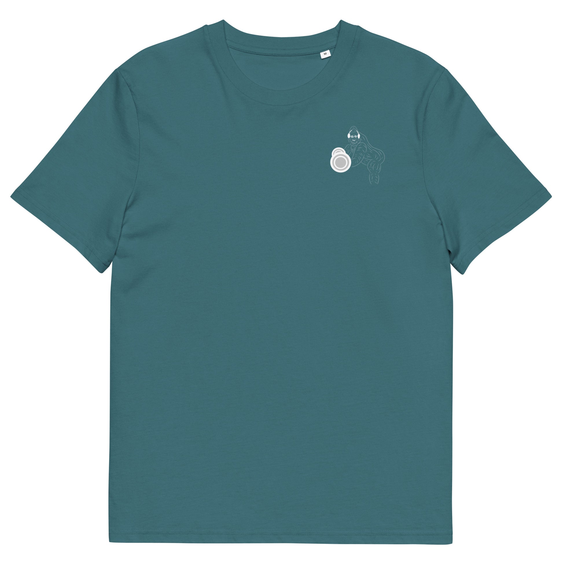 White Gorilla Gym | 100% Organic Cotton T Shirt in stargazer front