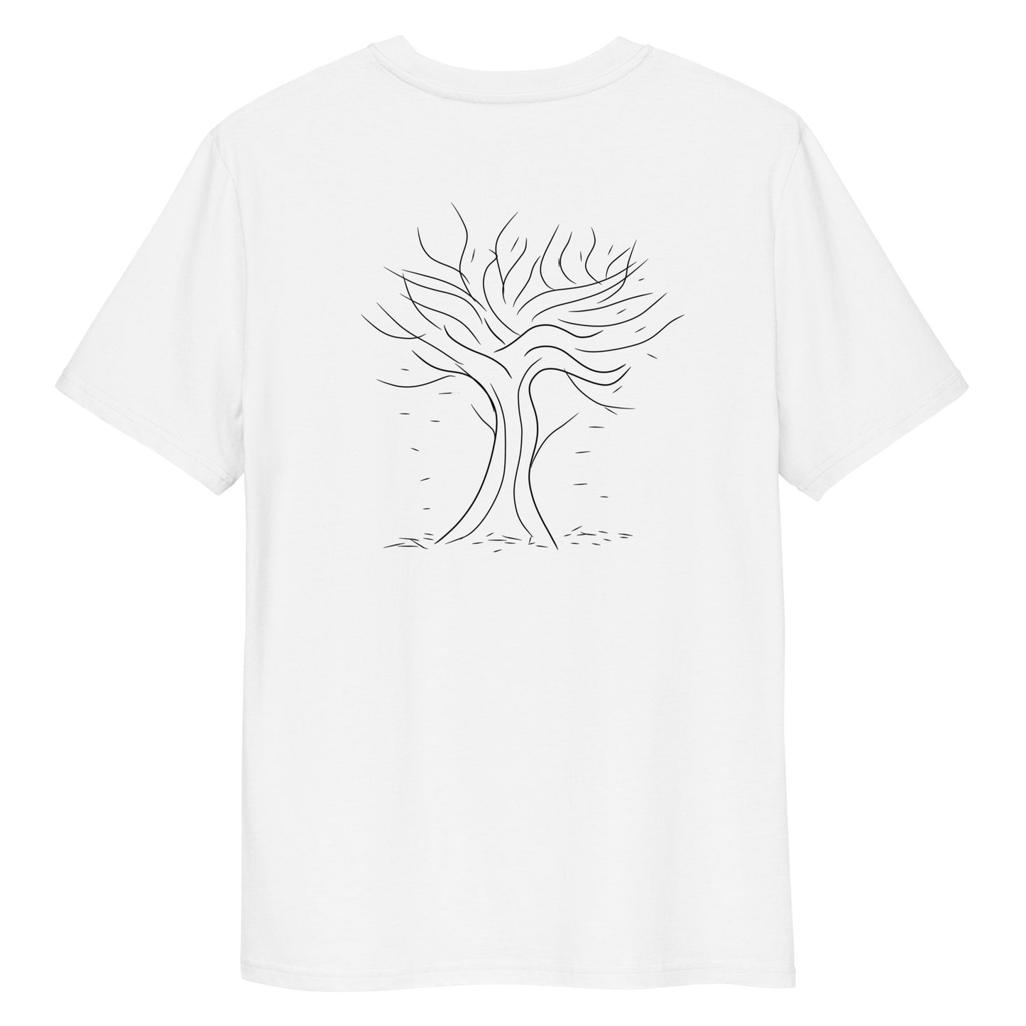 Autumn Tree Trance | 100% Organic Cotton T Shirt in white back