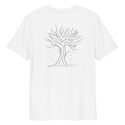 Autumn Tree Trance | 100% Organic Cotton T Shirt in white back