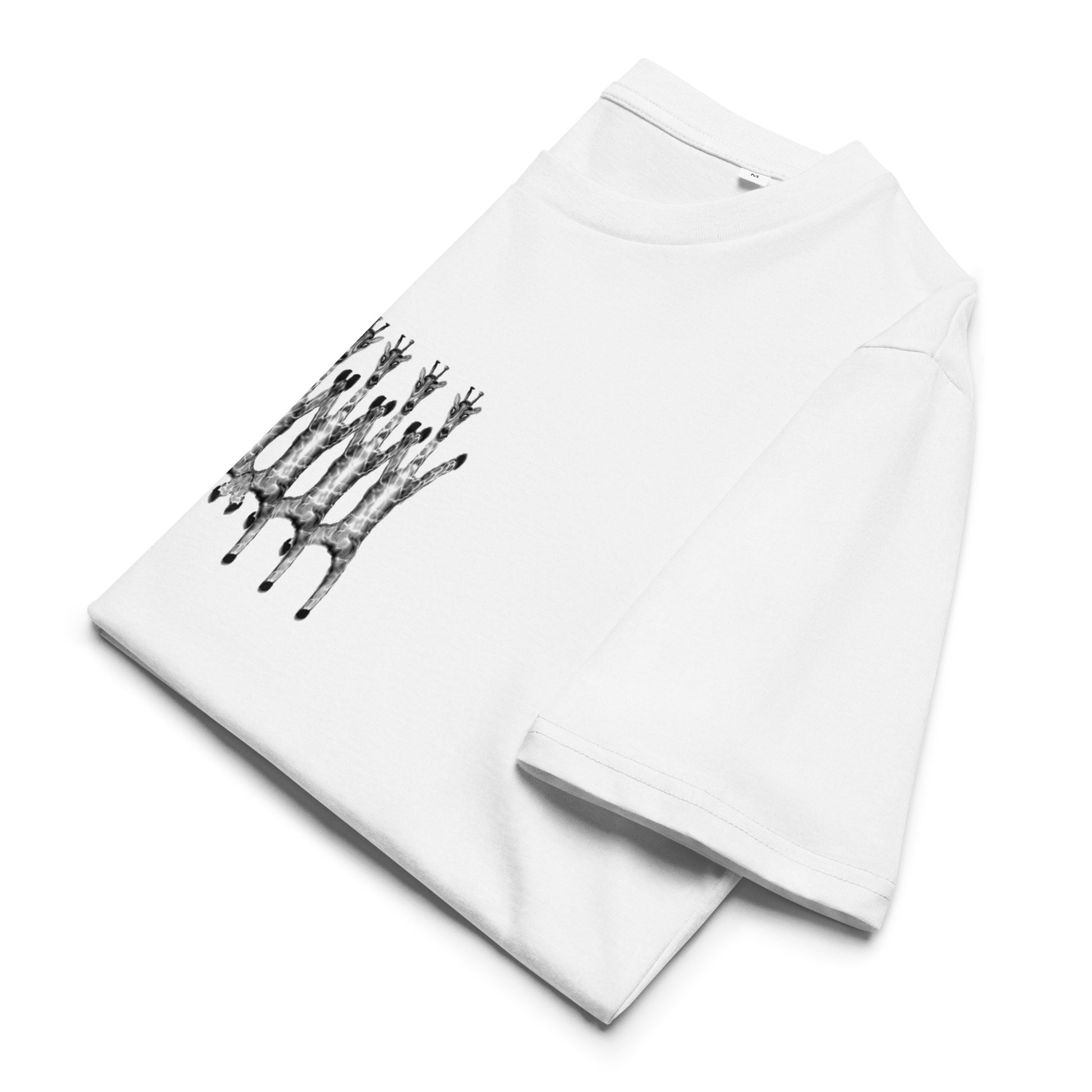 Giraffes | 100% Organic Cotton T Shirt folded