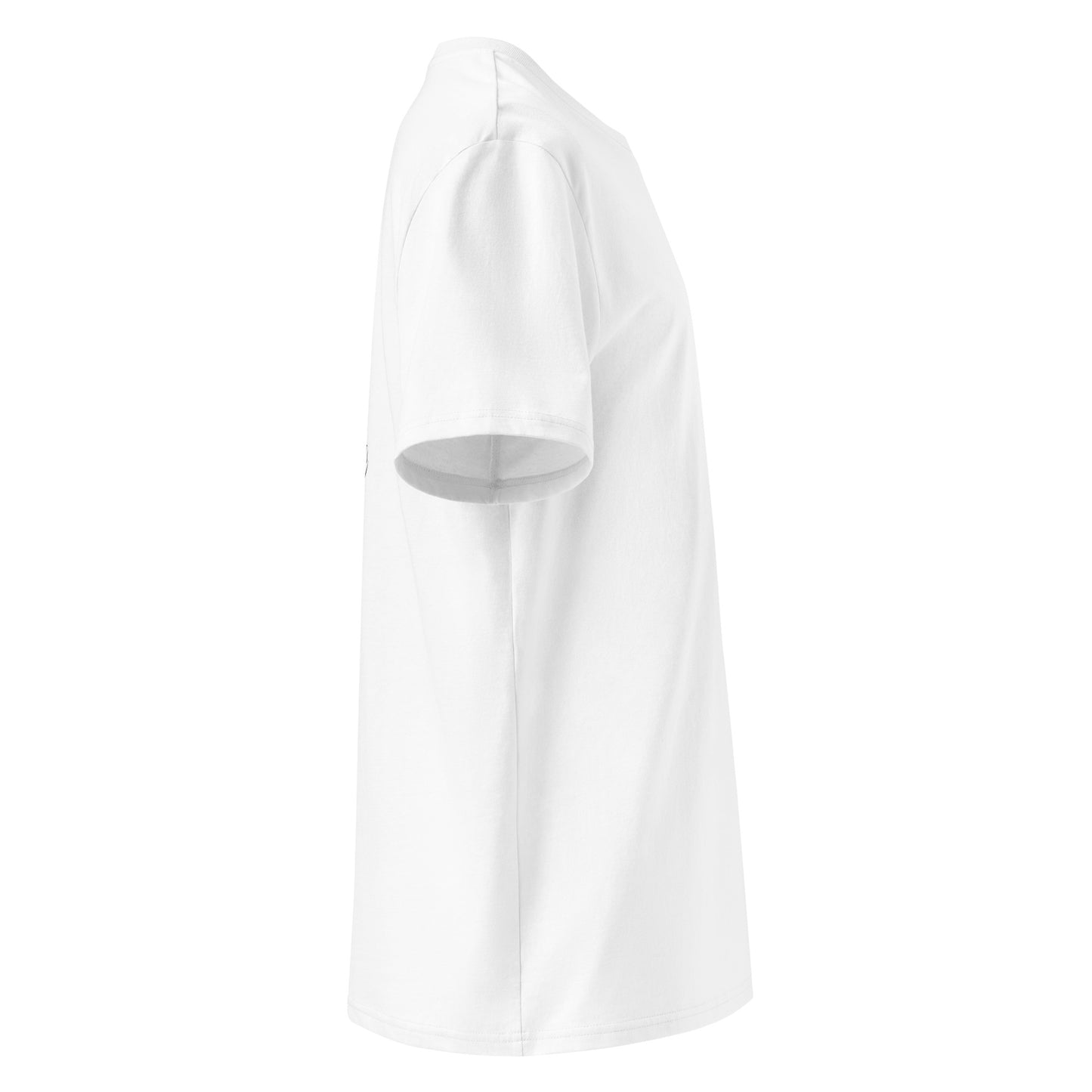 Woman DJ | 100% Organic Cotton T Shirt white right view