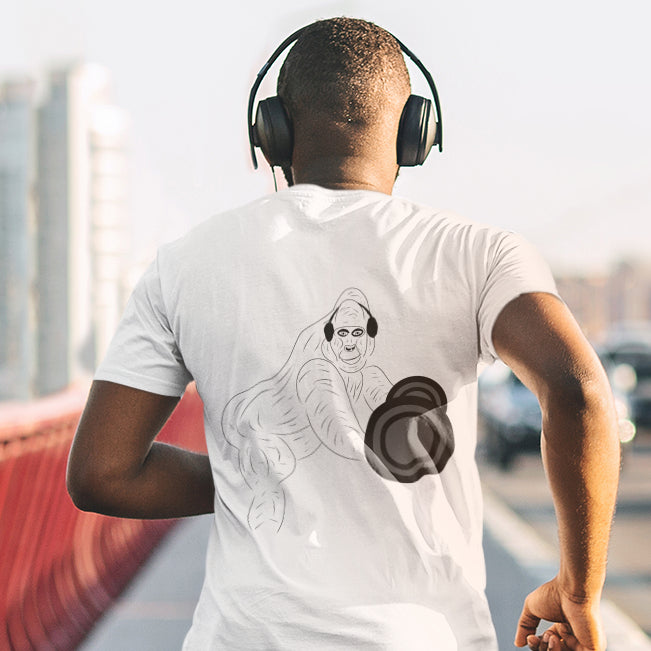 Gorilla Gym | 100% Organic Cotton T Shirt worn by a man
