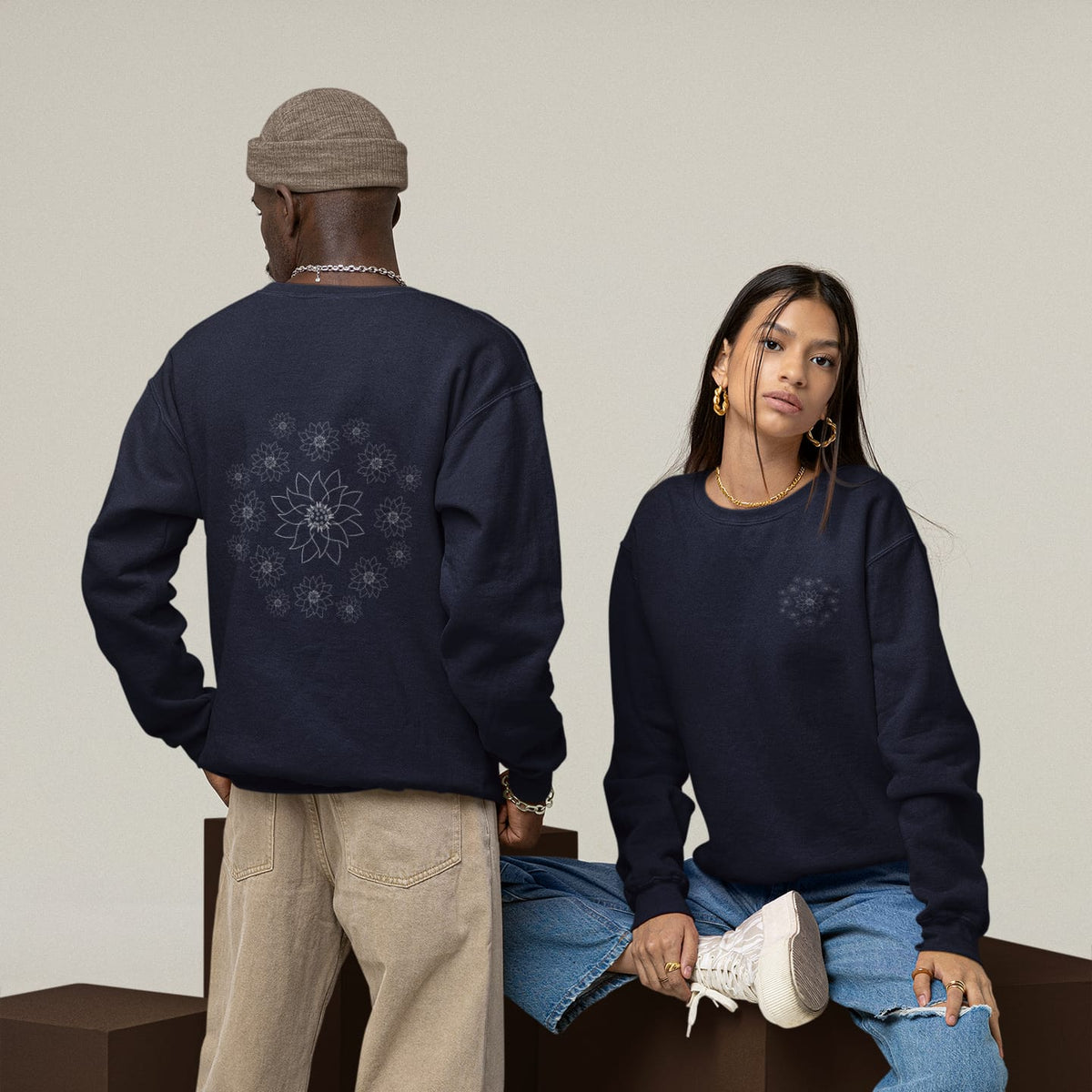 White Lotus Dream | Vegan Jumper worn by a couple