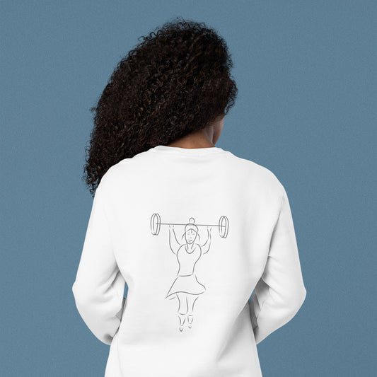 Women That Lift On White | Vegan Jumper