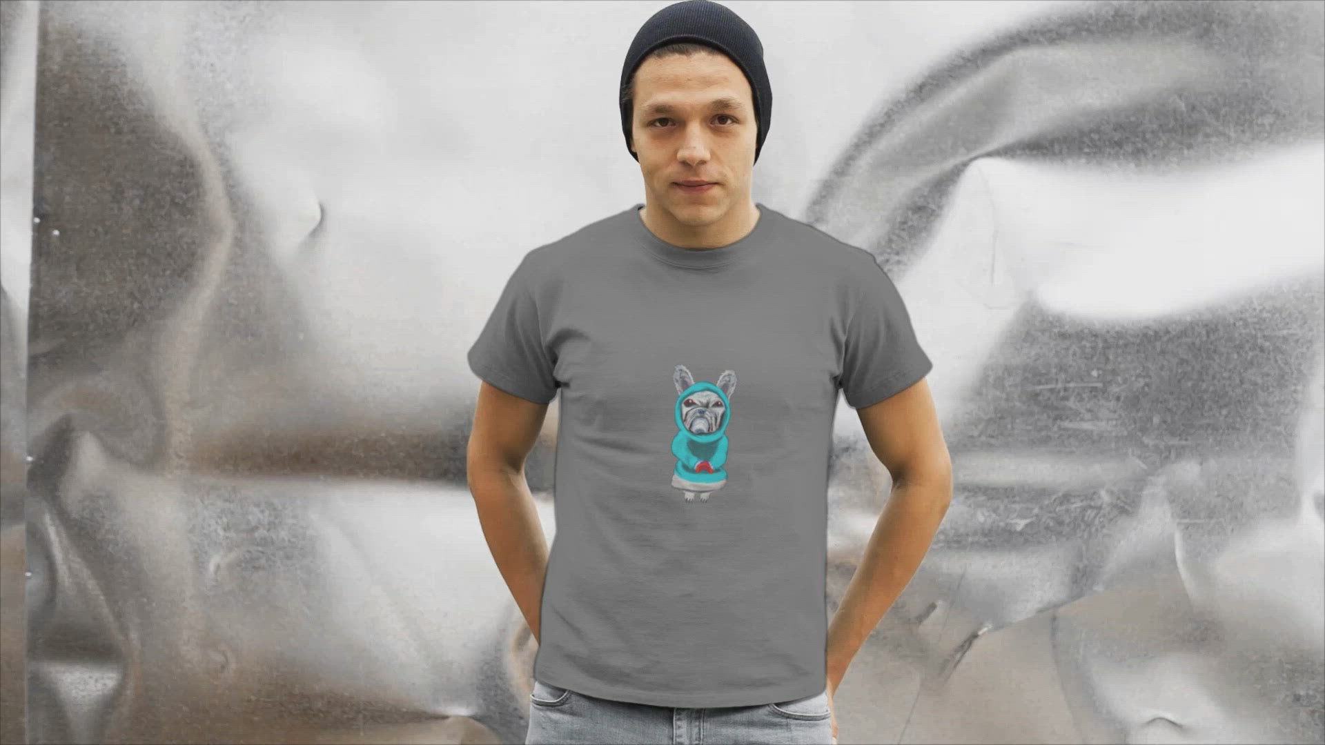 Dog Gamer | 100% Organic Cotton T Shirt worn by a man