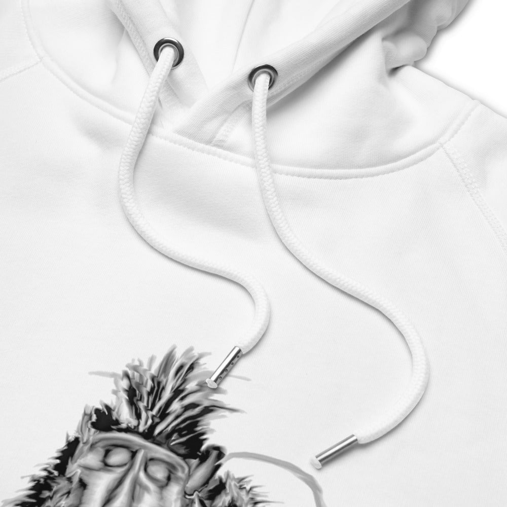 Monkey DJ sustainable vegan hoodie two pockets