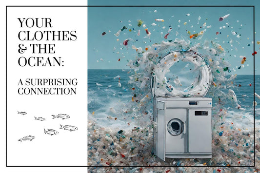 Your clothes and the ocean and an image of a washing machine in the ocean