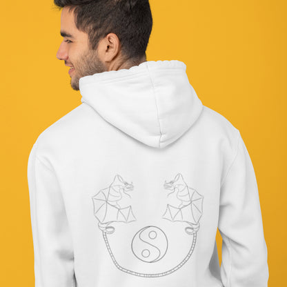 Dragon Dance, Yin and Yang | Sustainable Hoodie worn by a man