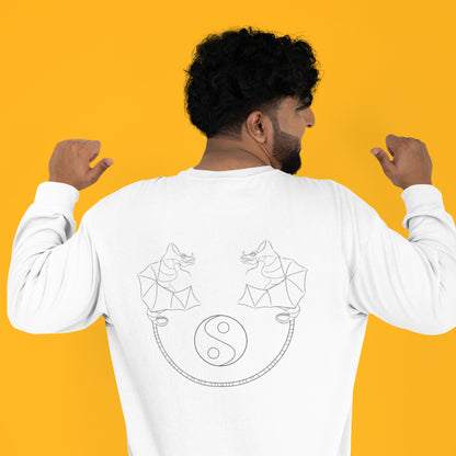 Dragon Dance, Yin and Yang | Vegan Jumper worn by a man