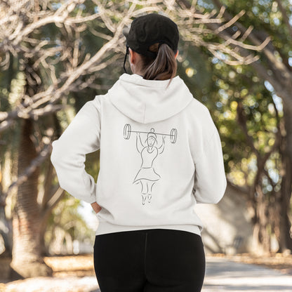 Women That Lift | Sustainable Hoodie worn by a woman