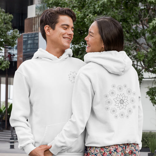 Lotus Dream | Sustainable Hoodie worn by a couple