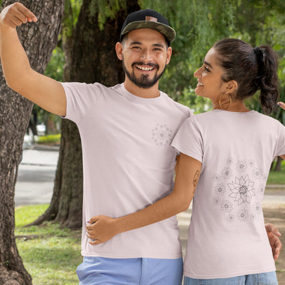 Lotus Dream | 100% Organic Cotton T Shirt worn by a couple