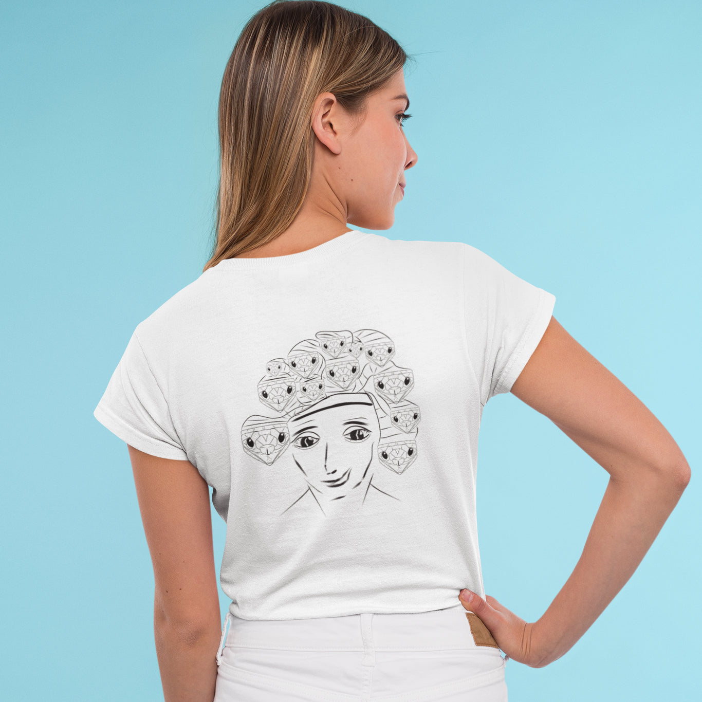 Medusa | 100% Organic Cotton T Shirt worn by a woman