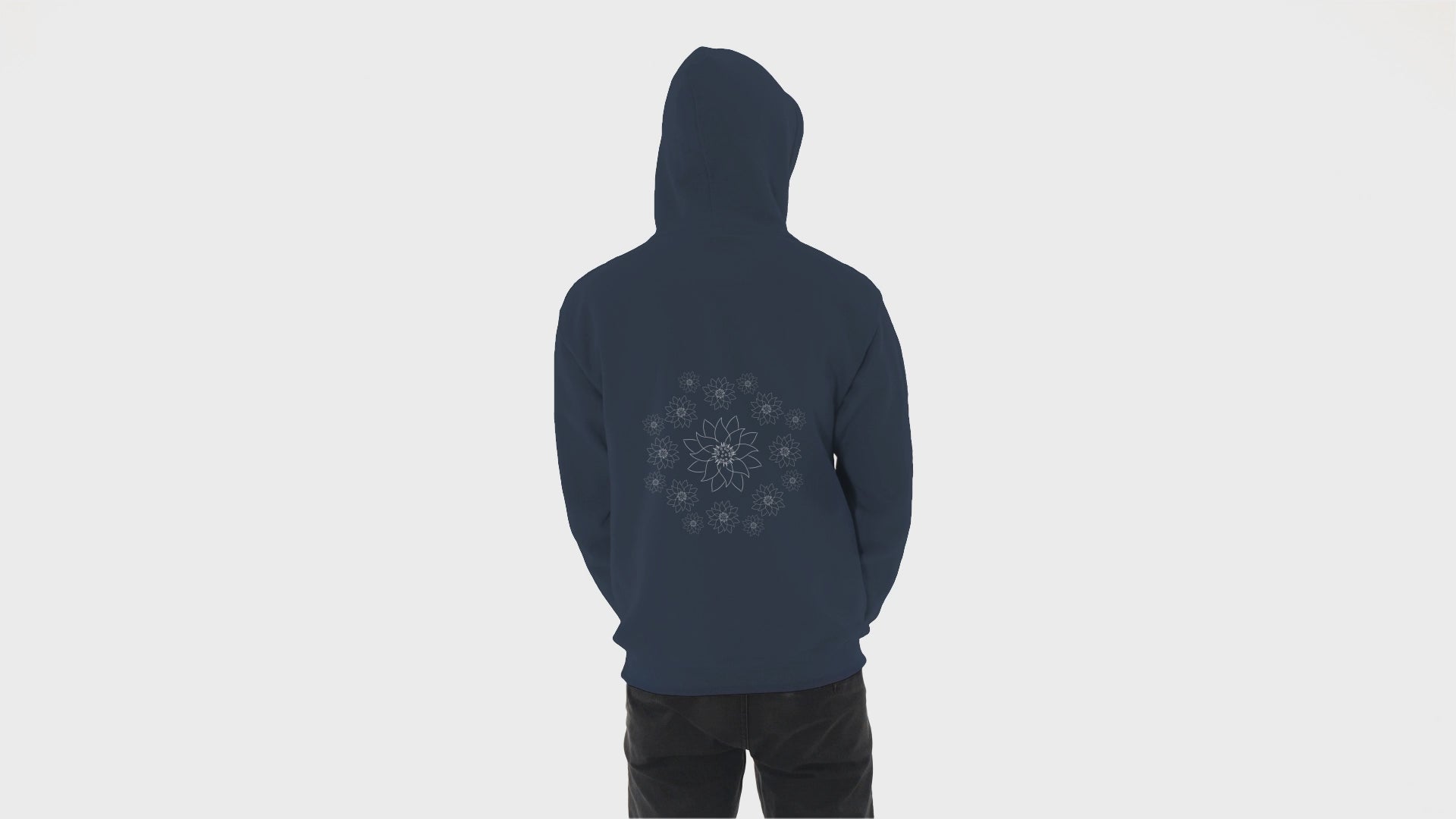 White Lotus Dream | Sustainable Hoodie worn by a man