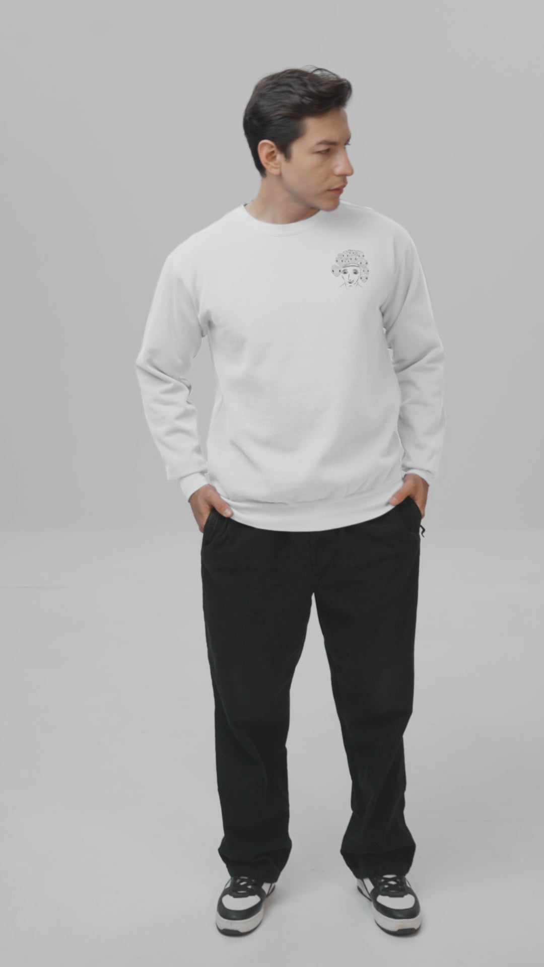 Medusa | Vegan Jumper worn by a man