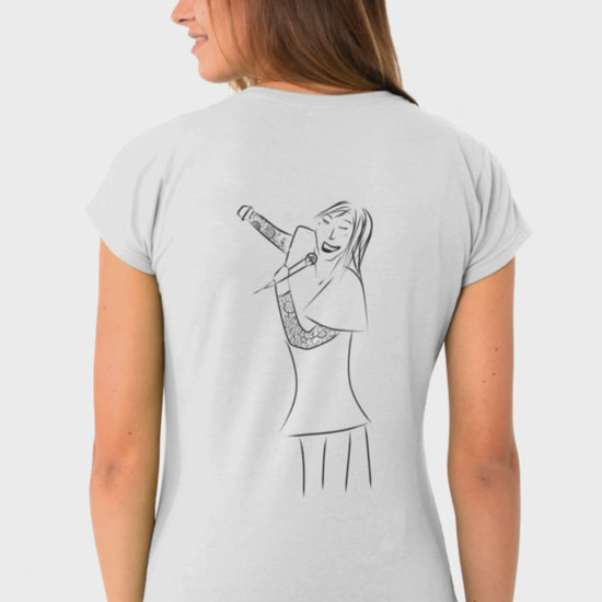 Woman Singing | 100% Organic Cotton T Shirt