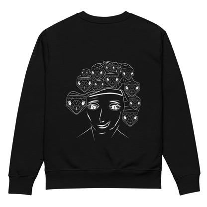 Medusa White | Vegan Jumper in black back