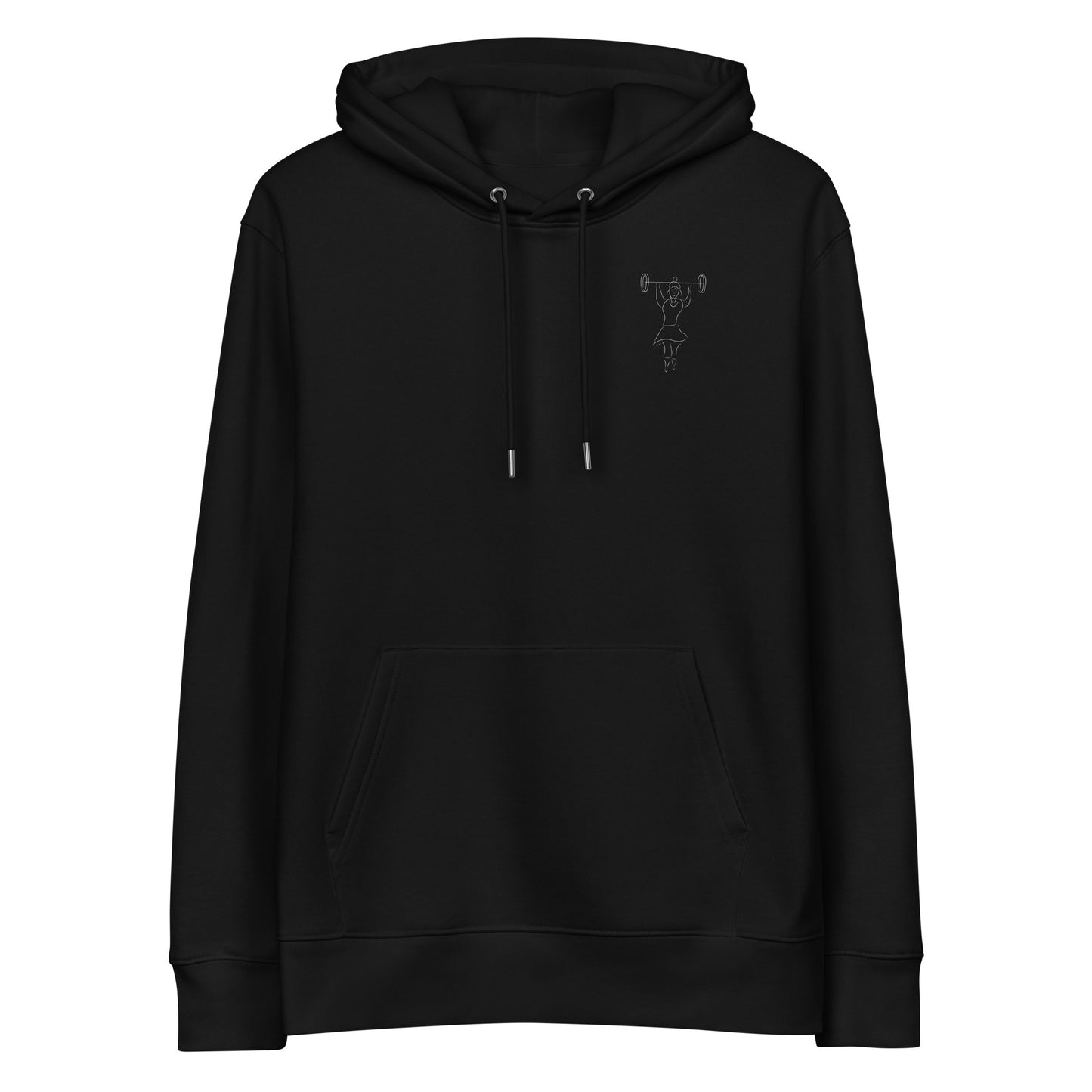 Women That Lift White | Sustainable Hoodie in black