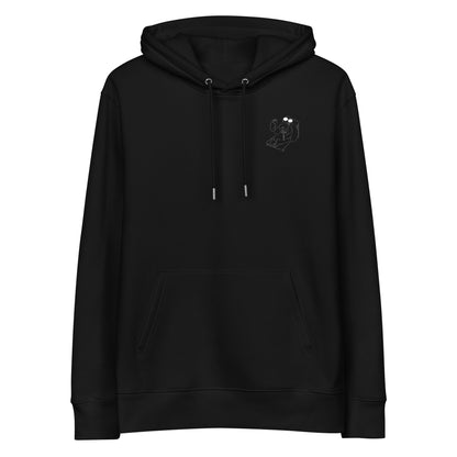 White Bunny Hop and Sip | Sustainable Hoodie