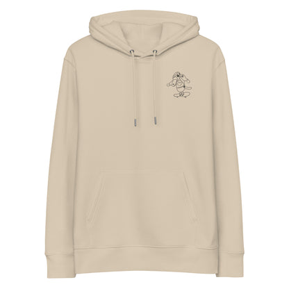 Platypus Skateboarder | Sustainable Hoodie in desert dust front