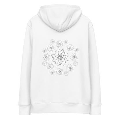 Lotus Dream | Sustainable Hoodie in white back