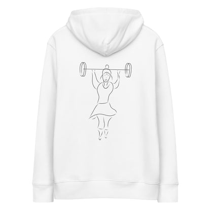 Women That Lift | Sustainable Hoodie in white right