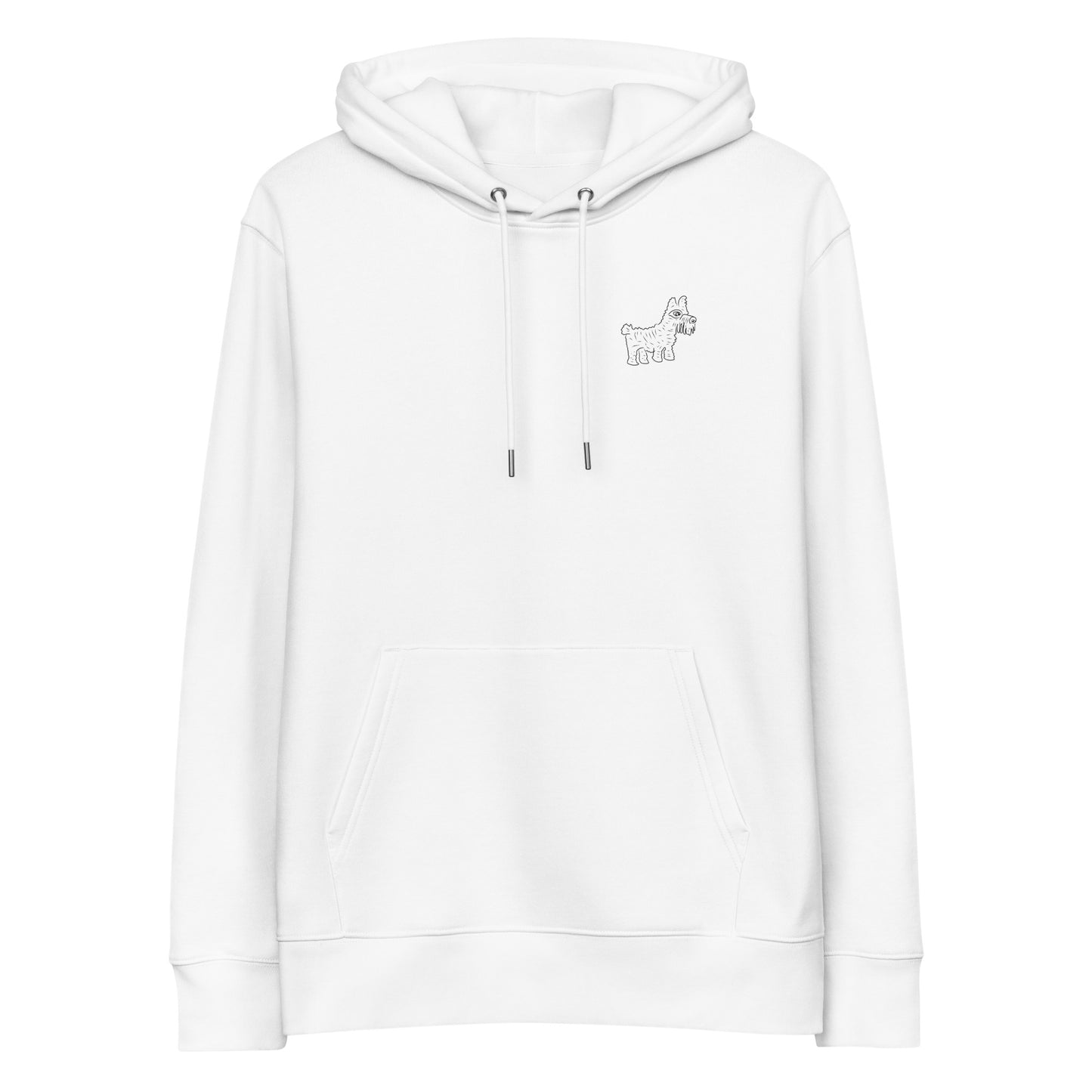 Dog | Sustainable Hoodie in white