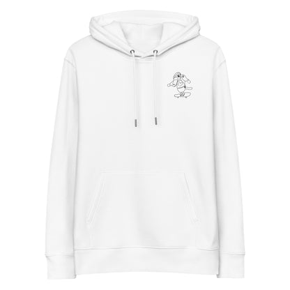 Platypus Skateboarder | Sustainable Hoodie in white front