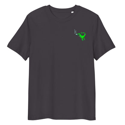 Organic Cotton Vegan T Shirt in dark grey