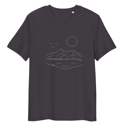 White Mountain Serenity | 100% Organic Cotton T Shirt in anthracite