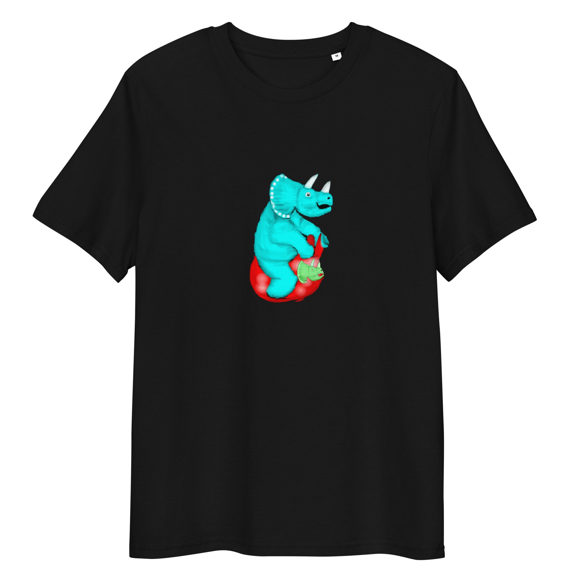 Dinosaur Space Hopper | 100% Organic Cotton T Shirt in black