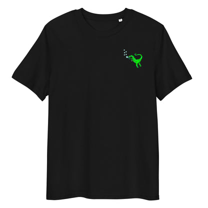 Organic Cotton Vegan T Shirt in black