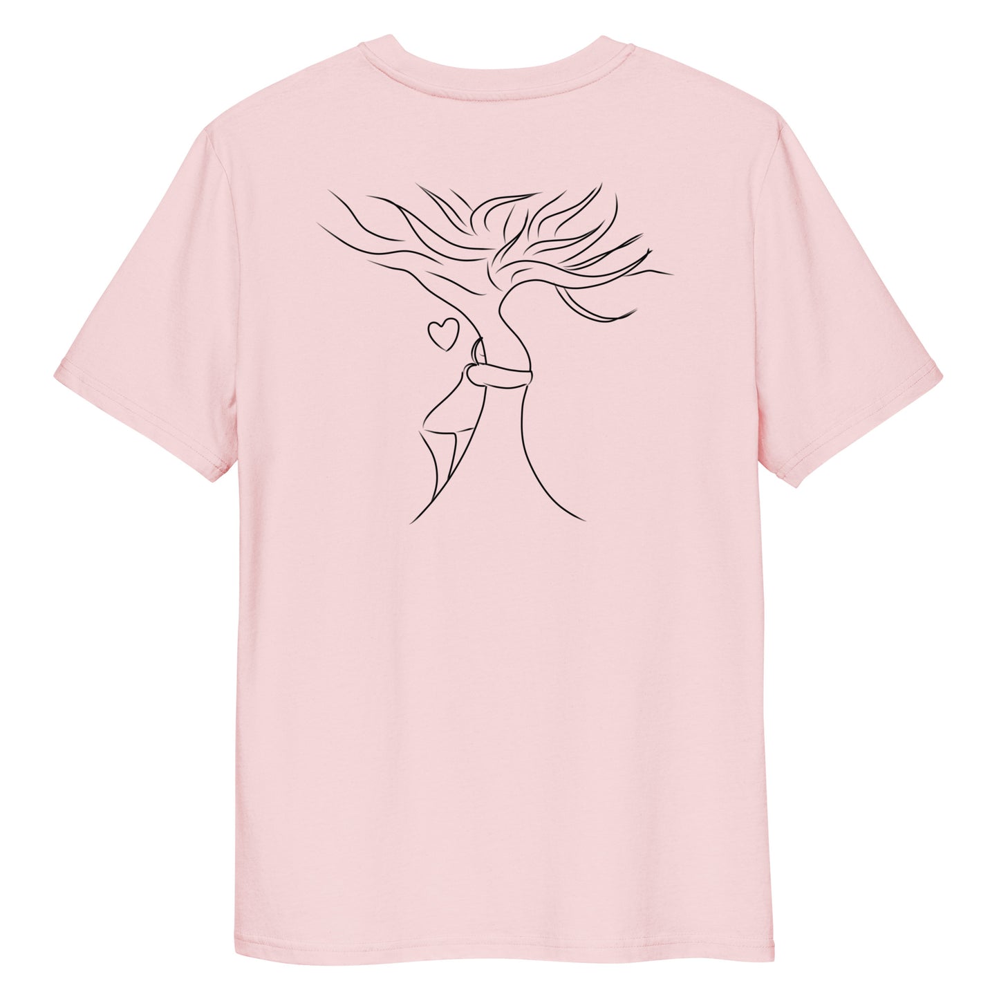 Sustainable Embrace Tree | 100% Organic Cotton T Shirt in pink back