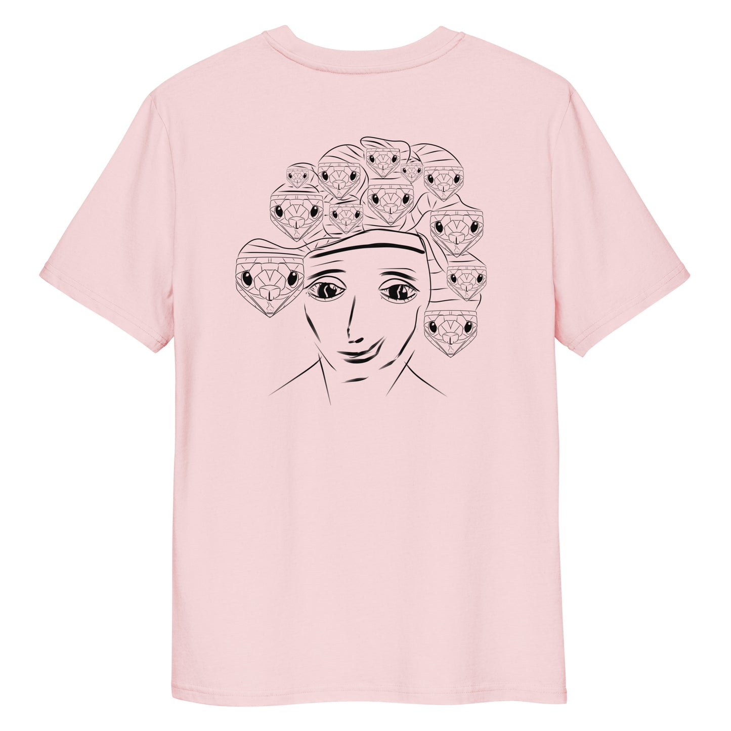Medusa | 100% Organic Cotton T Shirt back in pink