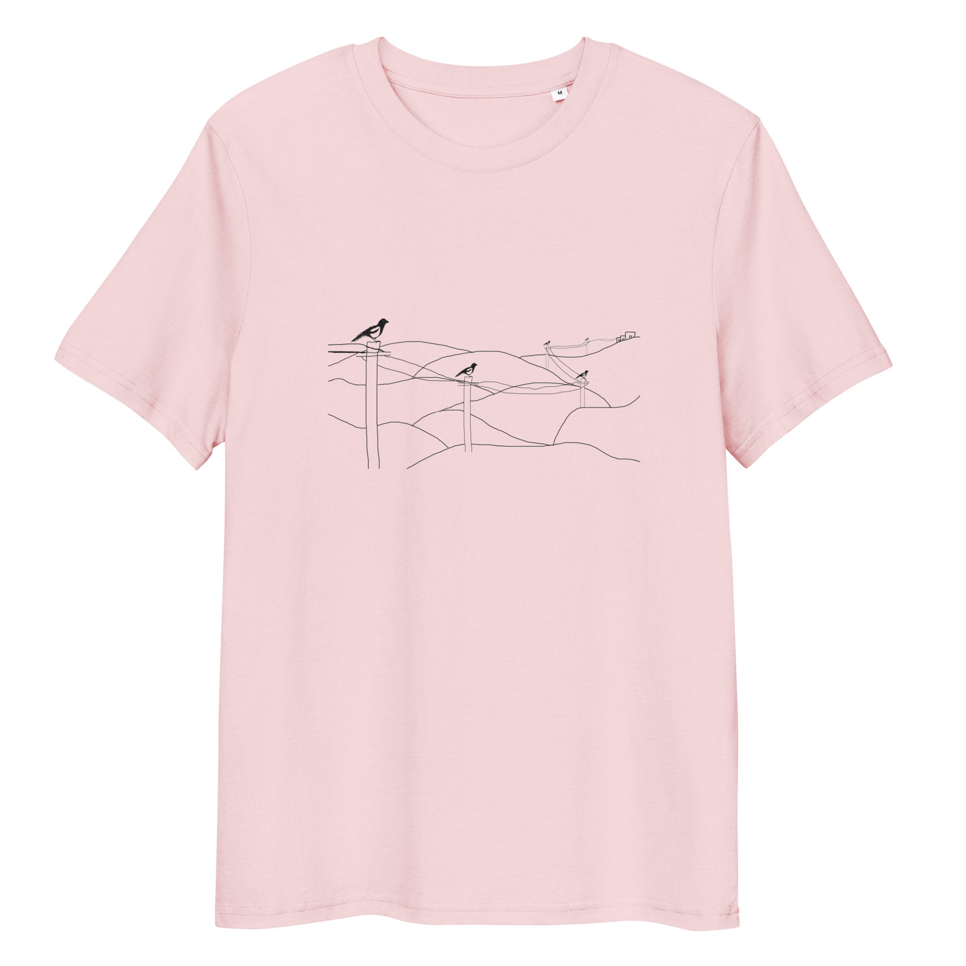 Magpies | 100% Organic Cotton T Shirt in pink