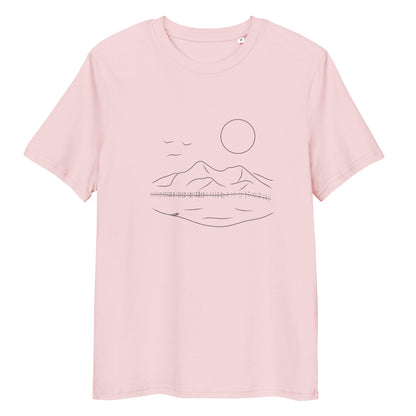Mountain Serenity | 100% Organic Cotton T Shirt in pink